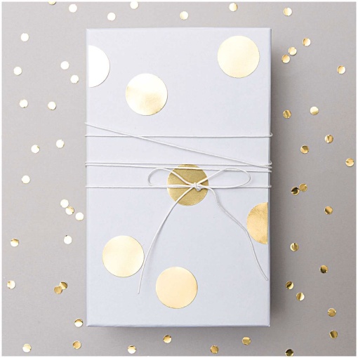 Autocolantes Rico Design Paper Poetry círculo 25mm dourado (4 folhas)