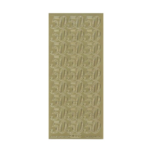 Autocolantes STARFORM 50 Anos Dourado