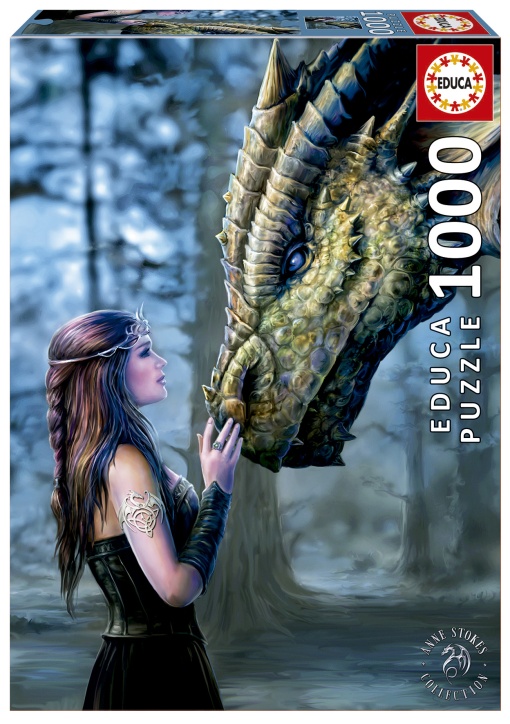 Puzzle EDUCA 1000 peças Anne Stokes Era Uma Vez