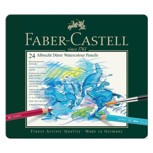 Lápis de Cor Aguarelável FABER-CASTELL Albrecht Dürer 24 Cores
