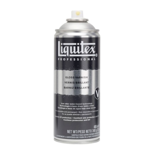 Verniz Spray Acrílico/Óleo LIQUITEX Brilhante 400ml