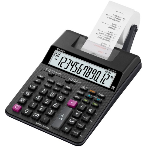 Calculadora de Secretária com rolo CASIO HR-150RCE Preto 12 Dígitos