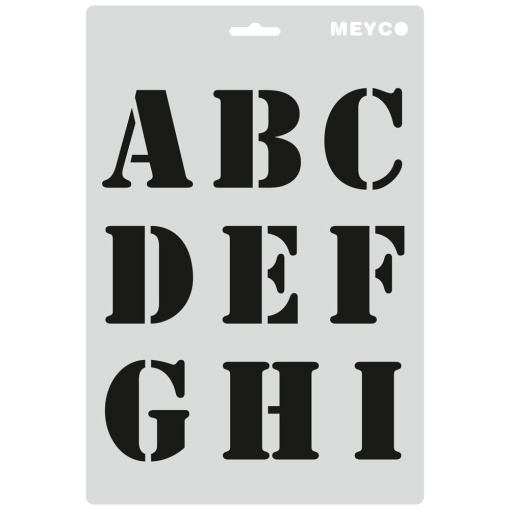 Stencil MEYCO 66001 20x30cm alfabeto