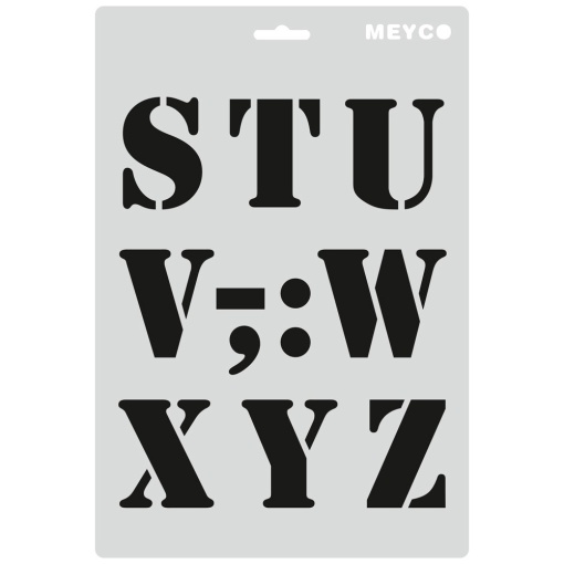 Stencil MEYCO 66001 20x30cm alfabeto