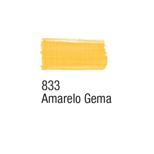 Tinta para tecido ACRILEX amarelo gema 833 37ml