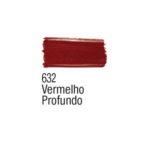 Tinta para tecido ACRILEX vermelho escuro 632 37ml