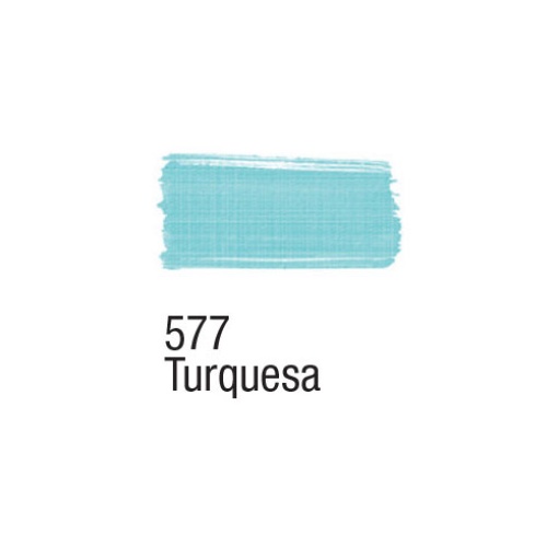 Tinta para tecido ACRILEX turquesa 577 37ml