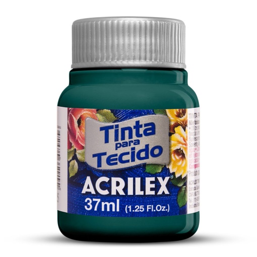 Tinta para Tecido ACRILEX Cinza Ónix 629 37ml
