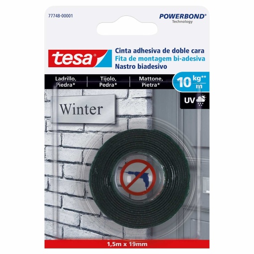 Fita Bi-adesiva para Tijolo e Pedra 1,5mx19mm TESA Powerbond 77748