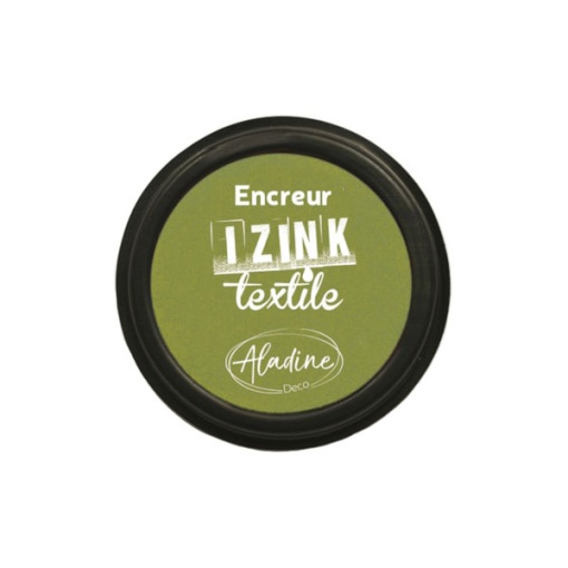 Almofada de Carimbo ALADINE Izink TEXTILE Verde 7,5cm 19g