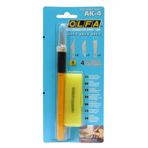 Bisturi OLFA AK-4 com pega macia