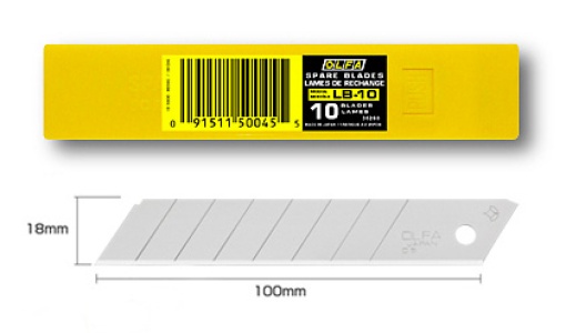 Lâmina para X-ato Segmentada OLFA 18mm Prateado