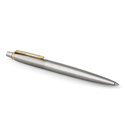 Esferográfica PARKER Jotter Core aço inox cromado golden trim 1953182