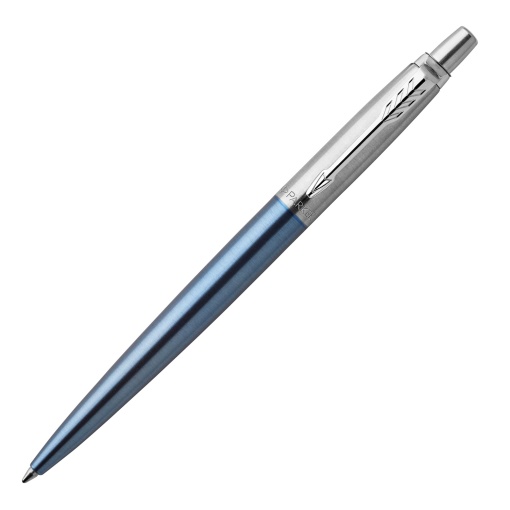 Esferográfica PARKER Jotter Waterloo aço inox azul Chrome Trim 1953191