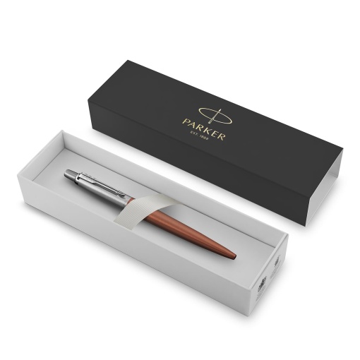 Esferográfica PARKER Jotter Core laranja/prateado chrome trim