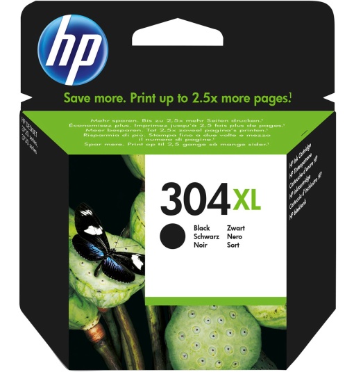 Tinteiro HP 304 XL Preto N9K08AE Deskjet Alta Capacidade