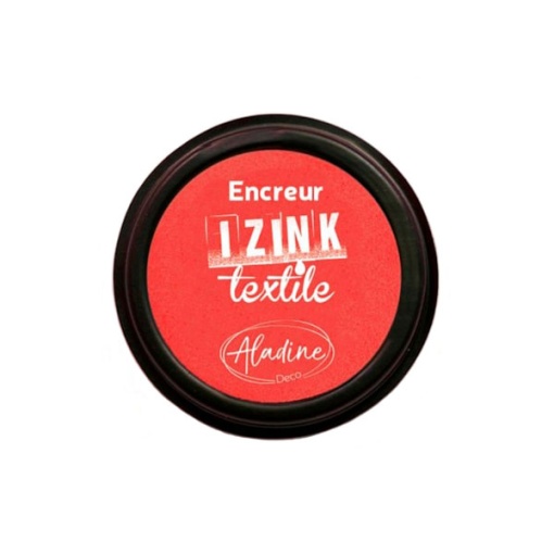Almofada de Carimbo ALADINE Izink TEXTILE Vermelho 7,5cm 19g