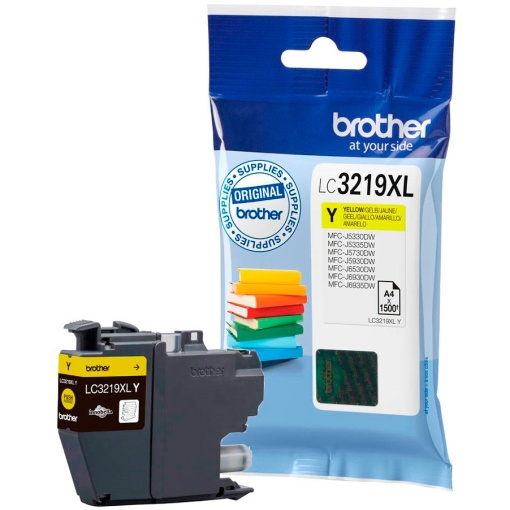 Tinteiro BROTHER LC3219XL Y Amarelo MFCJ6530DW/MFCJ6930DW Alta Capacidade
