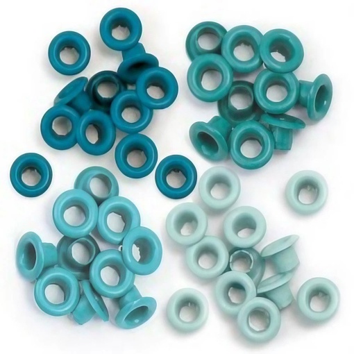 Ilhoses 5mm We R Memory Keepers aqua com 60 unidades