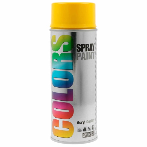 Tinta Spray Acrílica COLORS Amarelo RAL 1023 400ml