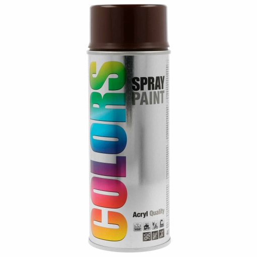 Tinta Spray Acrílica COLORS Castanho RAL 8017 400ml