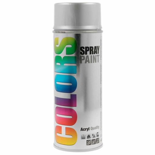 Tinta Spray Acrílica COLORS Prateado RAL 9006 400ml