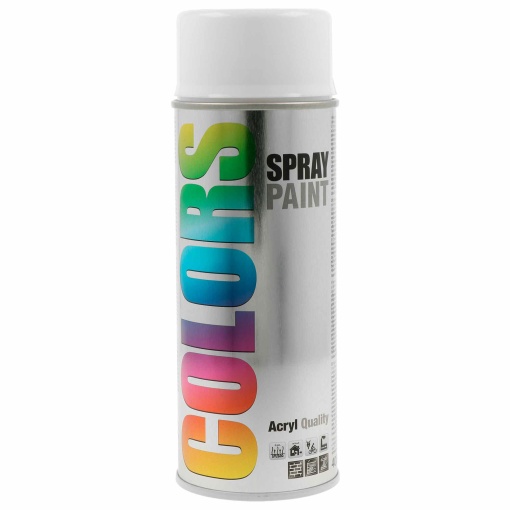 Tinta Spray Acrílica COLORS Branco RAL 9000 400ml