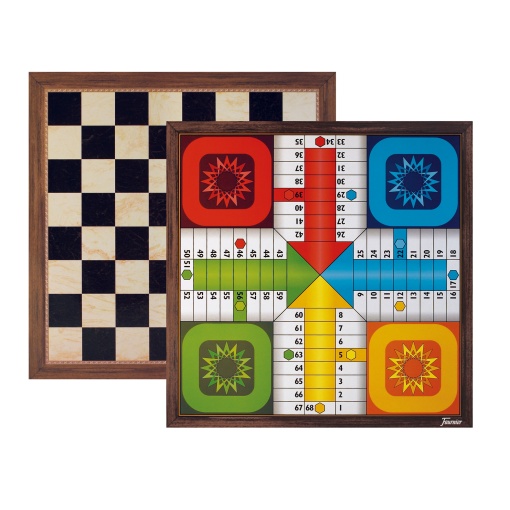 Jogo de Xadrez e Parchis FOURNIER Madeira