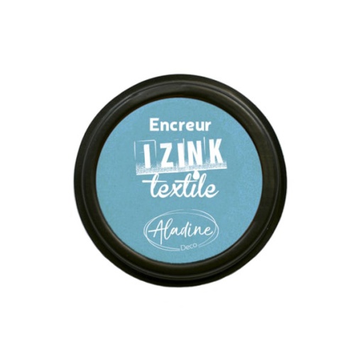 Almofada de Carimbo ALADINE Izink TEXTILE Turquesa 7,5cm 19g