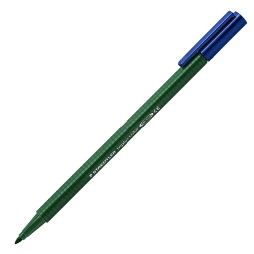 Caneta de Feltro STAEDTLER Triplus Color 323 1mm Verde Escuro 55