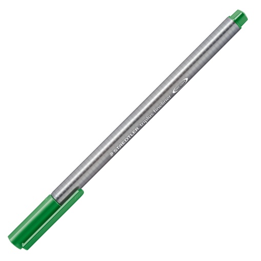 Fineliner STAEDTLER Triplus 334 0,3mm Verde Folha 52