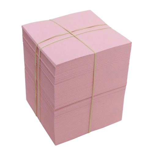 Bloco de rifas 6x6cm cores sortidas com - 1000 unidades