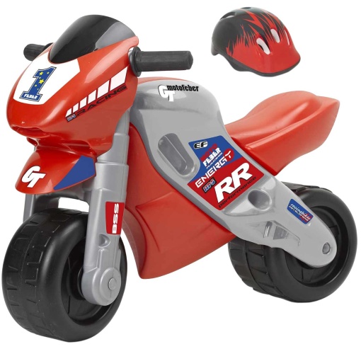 Mota 2 Racing vermelha com capacete FAMOSA FEBER