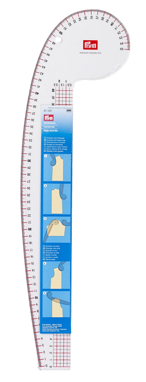 Régua Curva PRYM mm