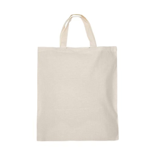 Saco algodão cru com asa curta 38x42cm 95g
