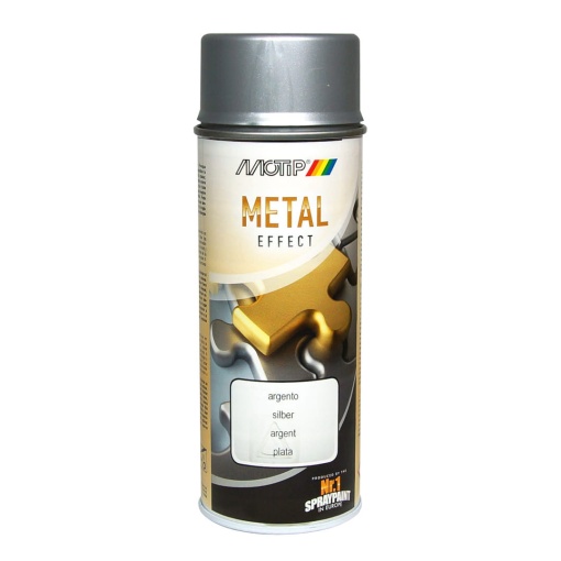 Tinta Spray Acrílica MOTIP Prateado 400ml