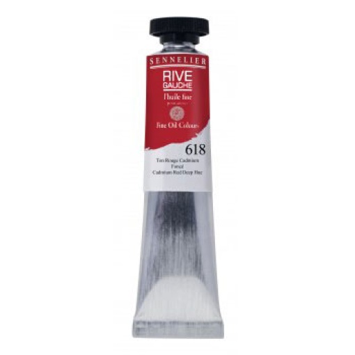 Tinta Óleo SENNELIER Rive Gauche 40ml Vermelho Cádmio Escuro 618