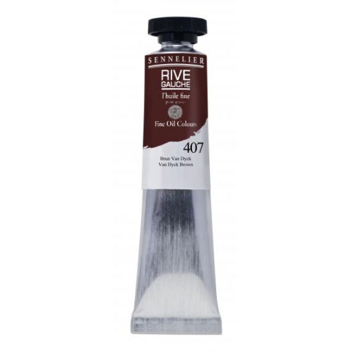 Tinta Óleo SENNELIER Rive Gauche 40ml Castanho Van Dyck 407
