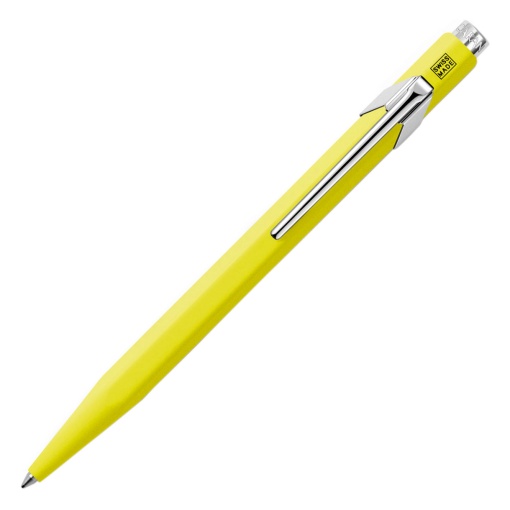 Esferográfica CARAN D'ACHE Popline amarelo fluorescente com estojo