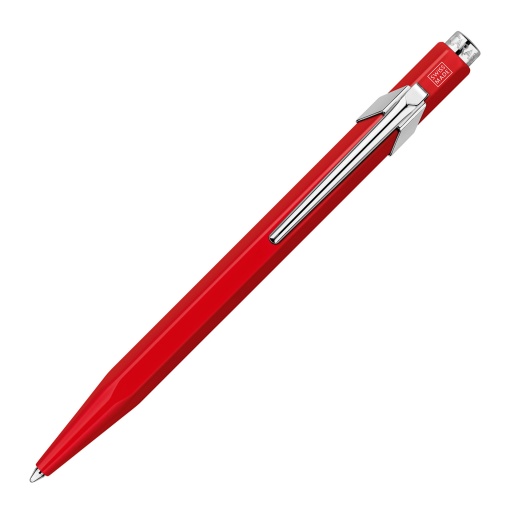 Esferográfica Caran d'Ache metal vermelho