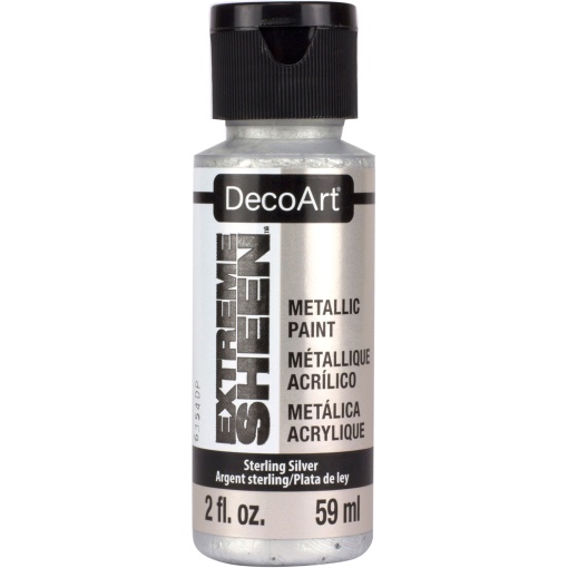 Tinta DECOART EXTREME Sheen Metálica Prateado Esterlina 59ml DPM07-30