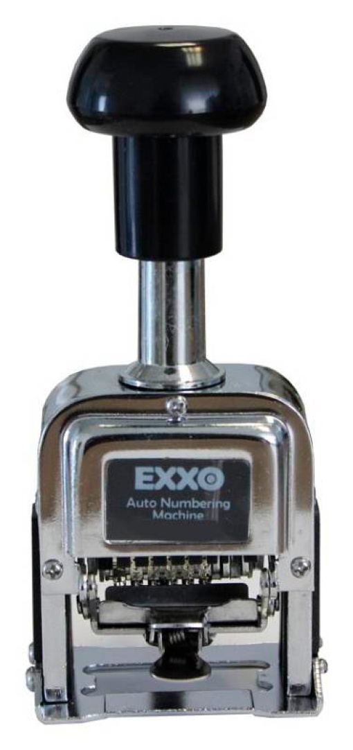 Numerador automático EXXO 4,8mm 7 rodas metálico 4,8mm