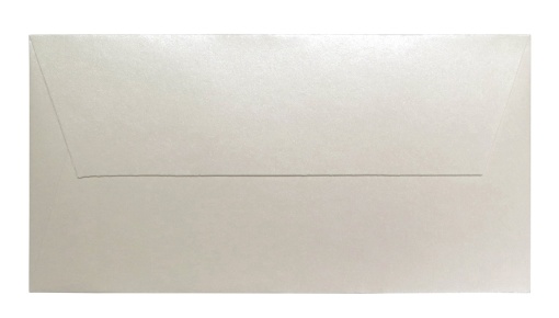 Envelope Metalizado SIMPLY DL 110x220mm Creme com 10
