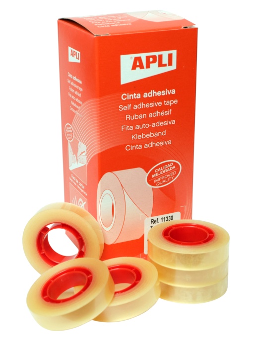 Fita Adesiva 33mx12mm Transparente APLI 11330