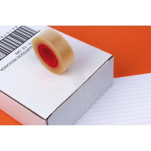 Transparent adhesive tape 33m x 12mm APLI 11330