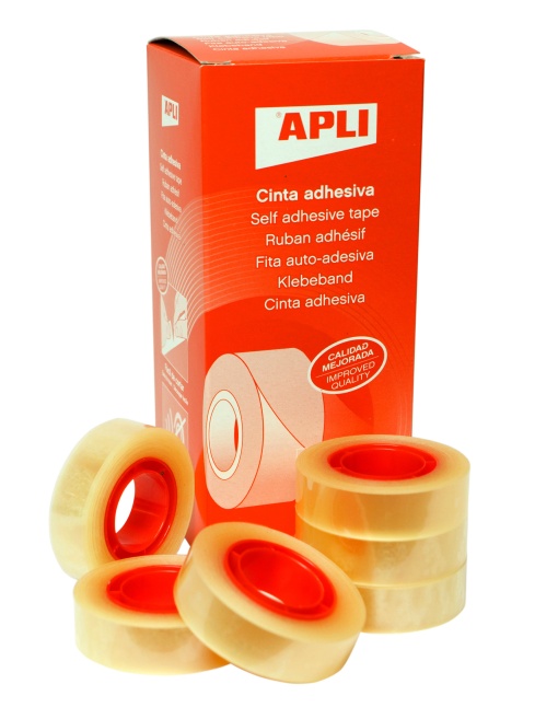 Fita Adesiva 33mx15mm Transparente APLI 11329