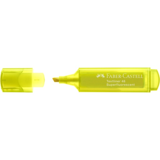 Faber-Castell Textliner 46 1-2-5mm fluorescent highlighter, yellow.