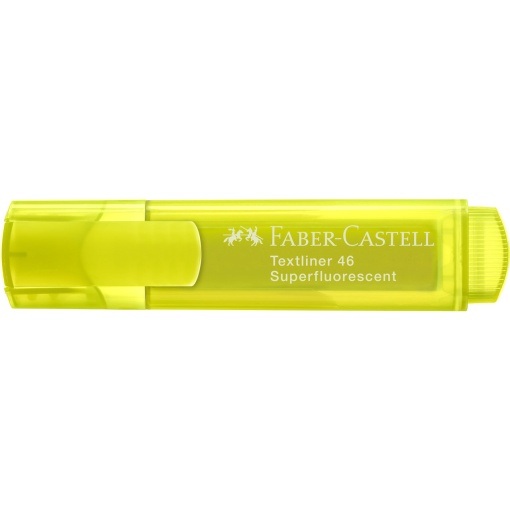 Faber-Castell Textliner 46 1-2-5mm fluorescent highlighter, yellow.