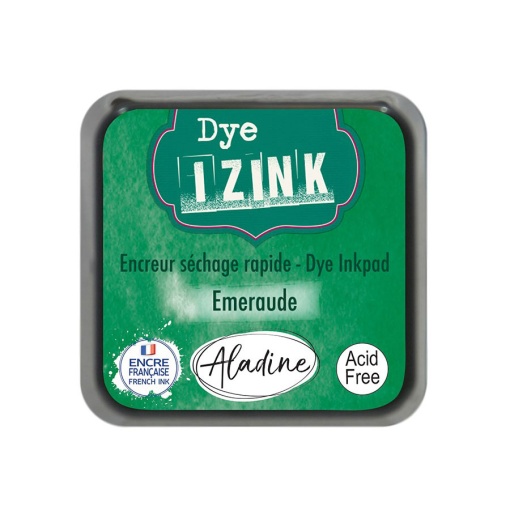 Almofada de Carimbo ALADINE Izink Dye Verde Esmeralda 5x5cm