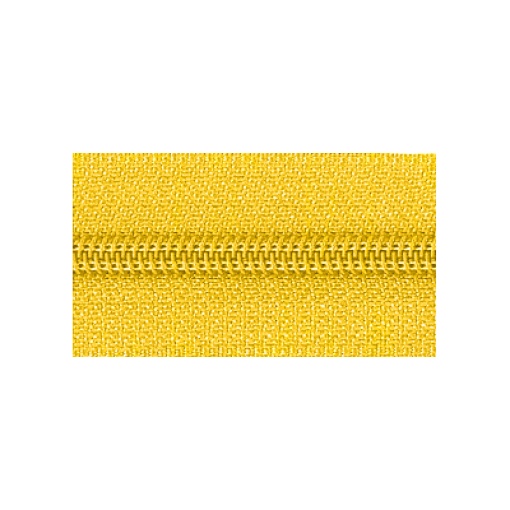 Fecho Zipper de Nylon Malha 5 Amarelo Gema (metro) COSE